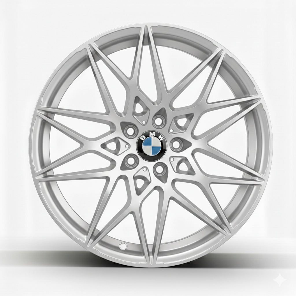 Felgentisch BMW M3 Style silver/chrome   19"