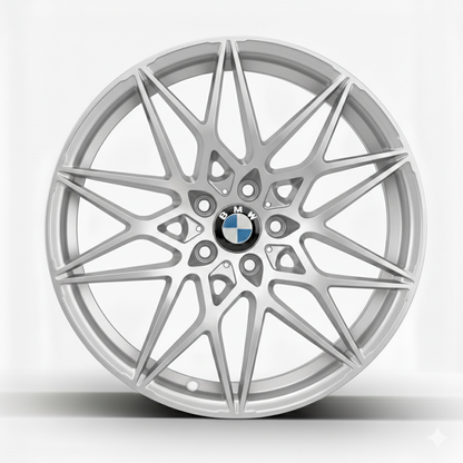 Felgentisch BMW M3 Style silver/chrome   19"